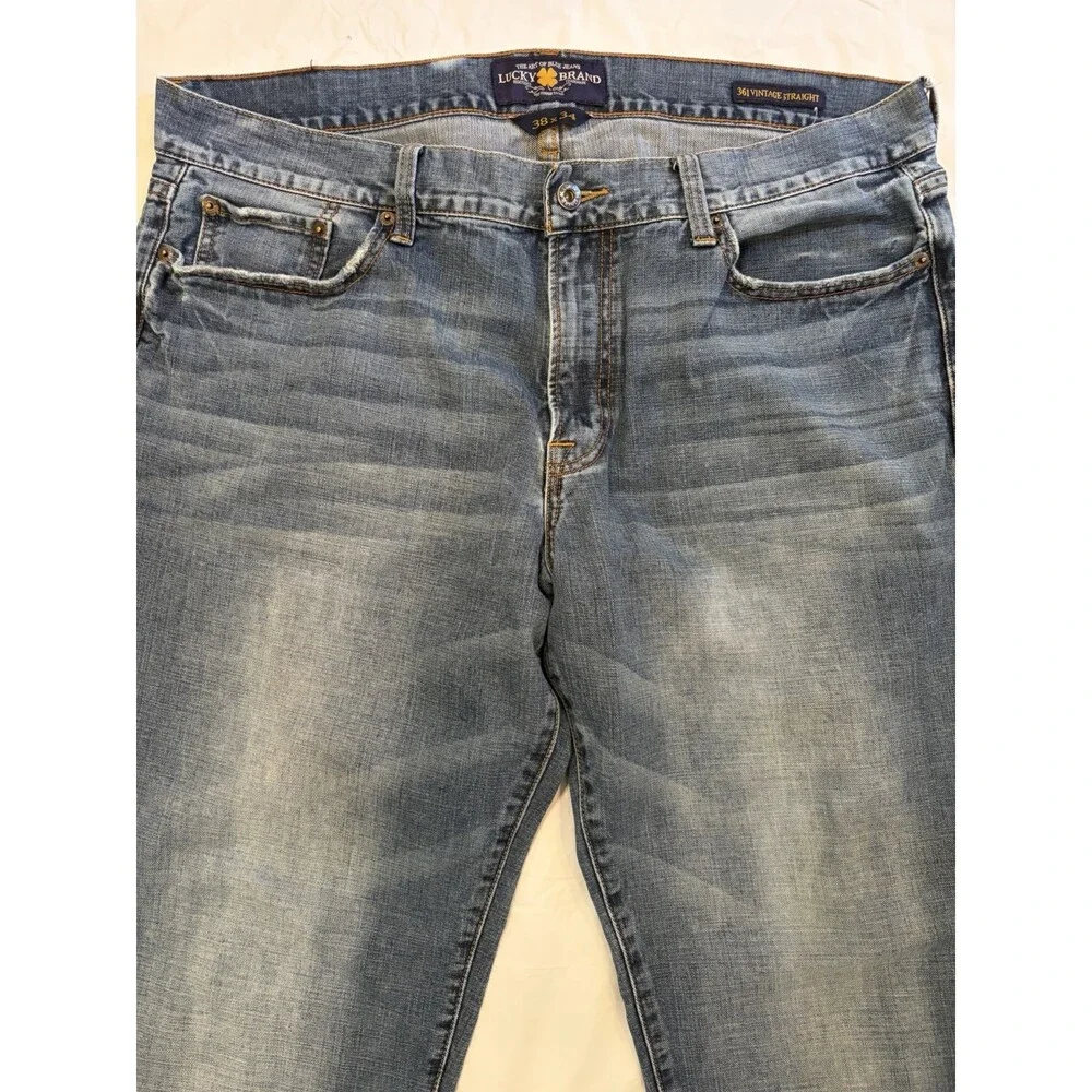 Lucky Brand‎ Jeans Men's 38x34 Blue Med Wash 361 Vintage Straight